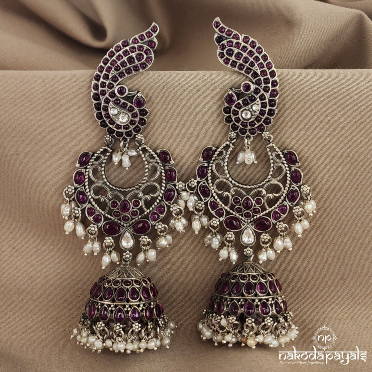 Traditional Peacock Guttapusalu Jhumka (J5319)