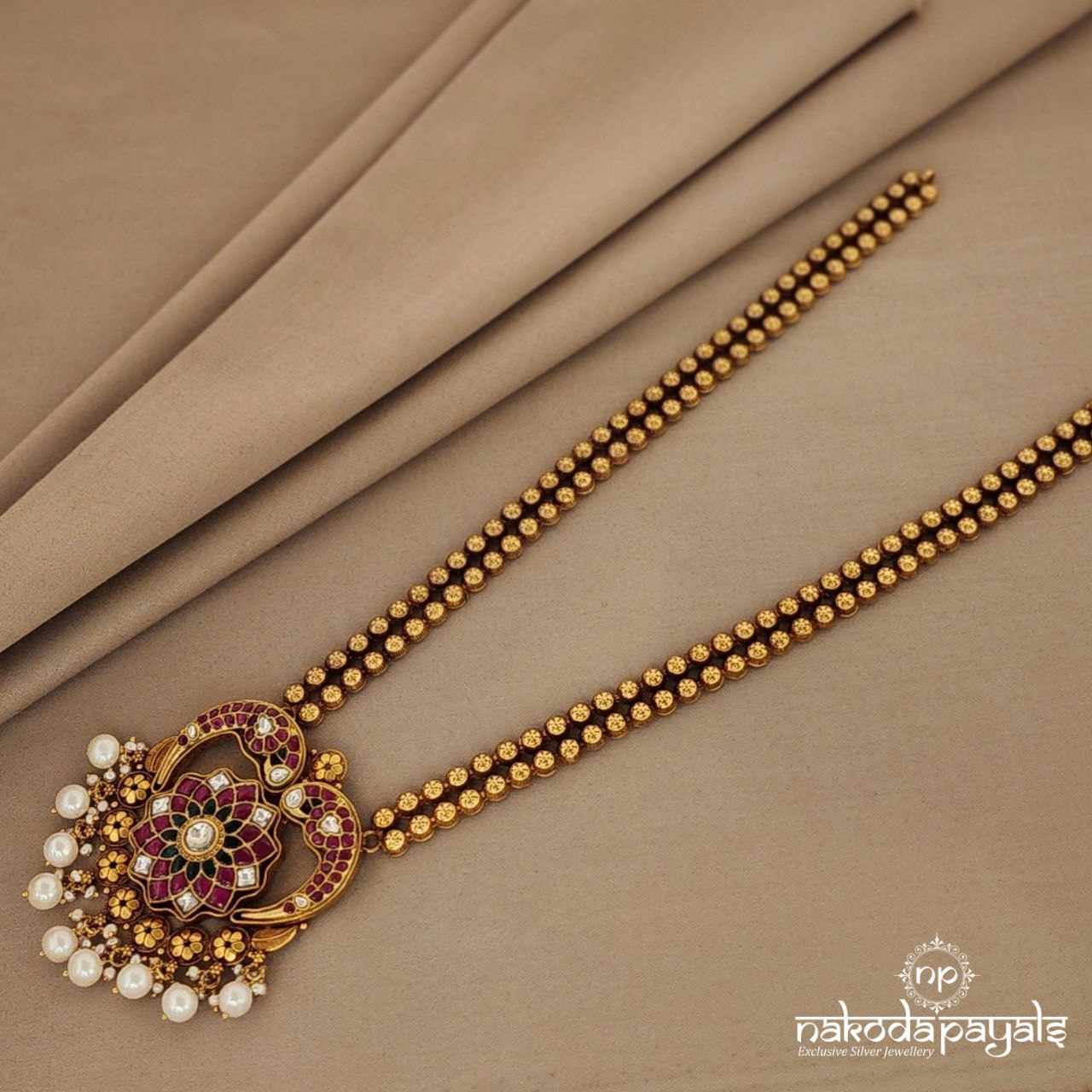 Gorgeous Floral Long Neckpiece (Gn929)