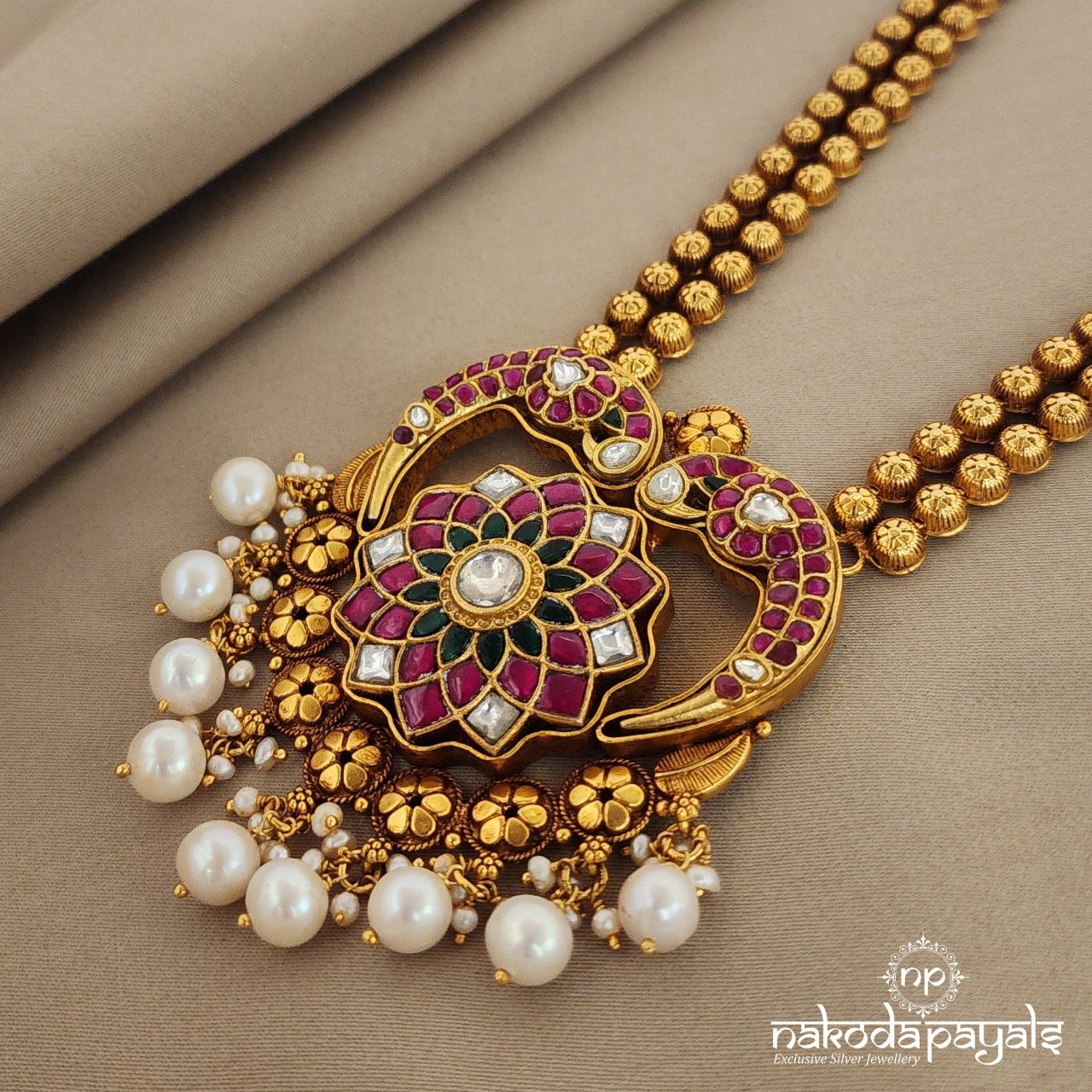 Gorgeous Floral Long Neckpiece (Gn929)