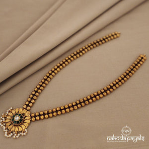 Greeny Kundan Long neckpiece (Gn930)