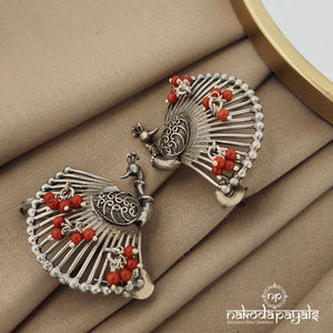 Coral Peacock Earcuff (S8925)