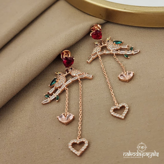 Gorgeous Hearty Bird Earrings (St2296)