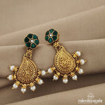 Greeny Kundan mango Chandbali (Ge7040)