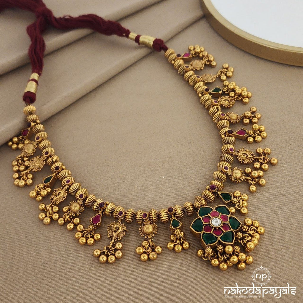 Saaj Kundan Short Neckpiece (Gn987)