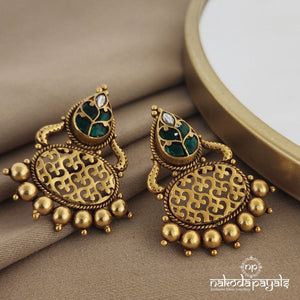 Greeny Kundan Chandbali (Ge7079)