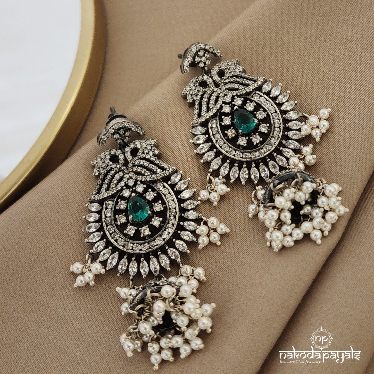 Greeny Floral Chandbali (C8844)