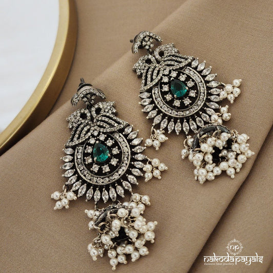 Greeny Floral Chandbali (C8844)