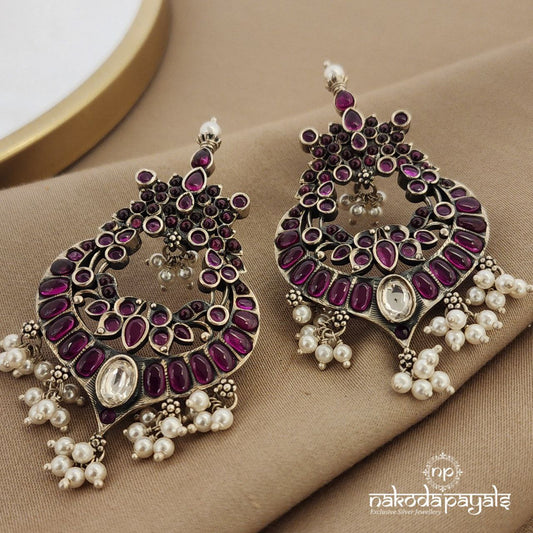 Gorgeous Kempu Chandbali (C8838)