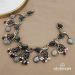 Moonstone Peacock Short Neckpiece (N9277)