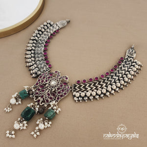 Emerald Gandaberunda Short Neckpiece (N9271)