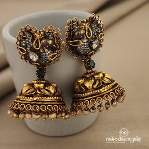 Gorgeous Peacock Jhumka (Ge7091)