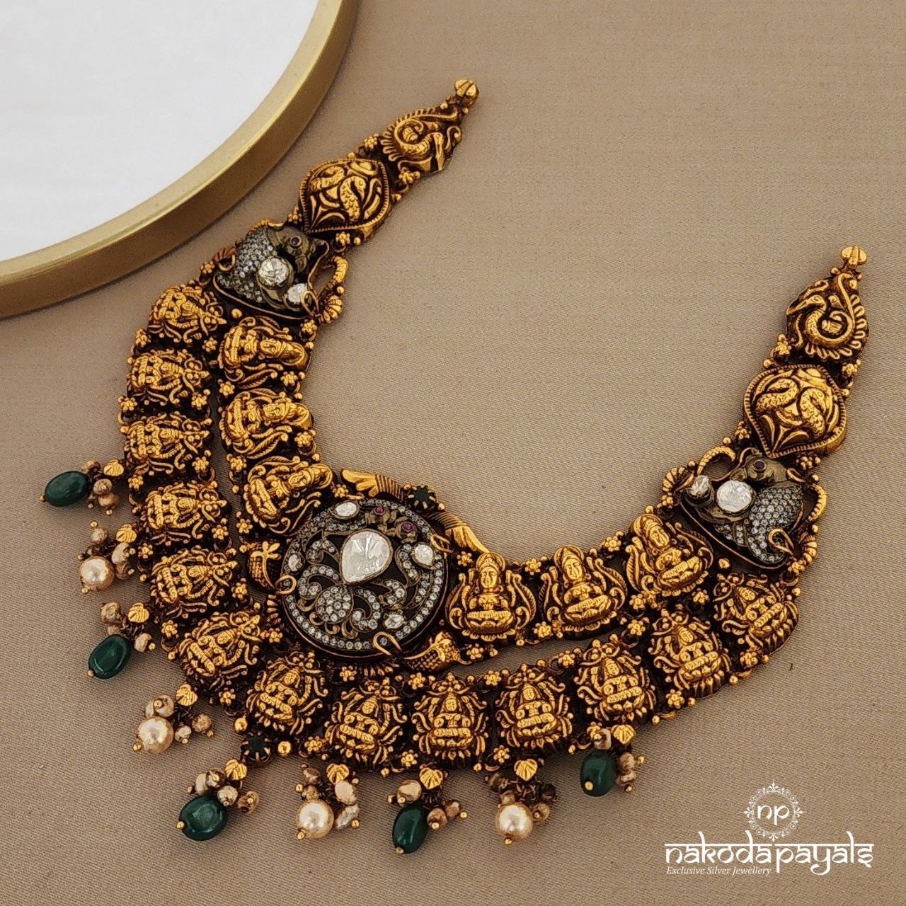 Lakshmi Parrot Short Neckpiece (Gn1013)