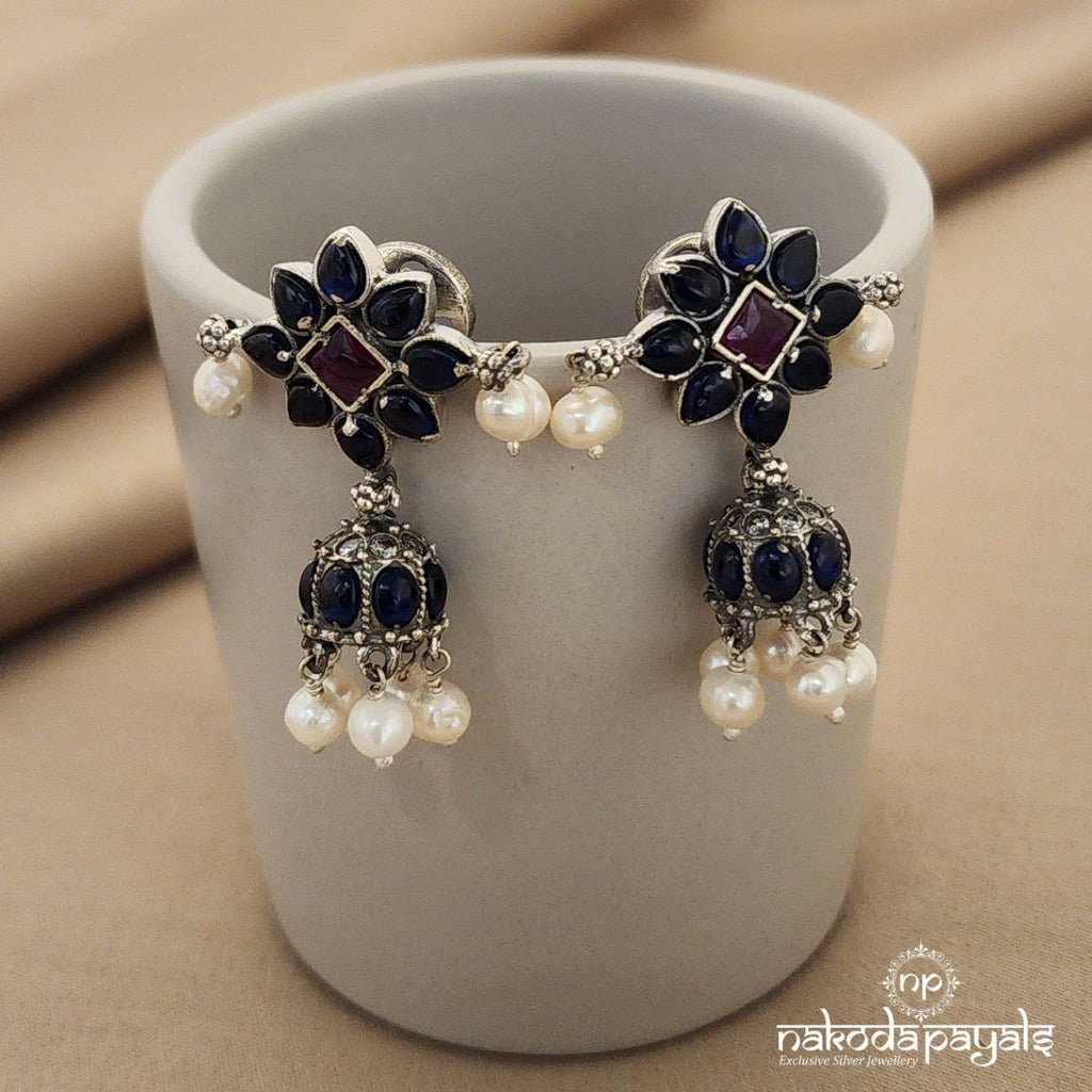 Blueish Small Jhumka (J5348)