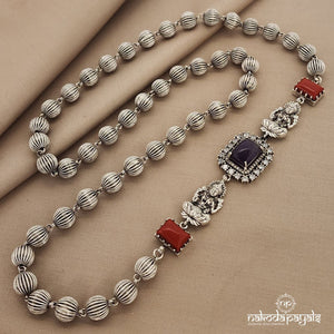 Coral With Amethyst Mope Mala (MP0162)