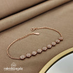 Floral Rosegold Bracelet (Br1393)