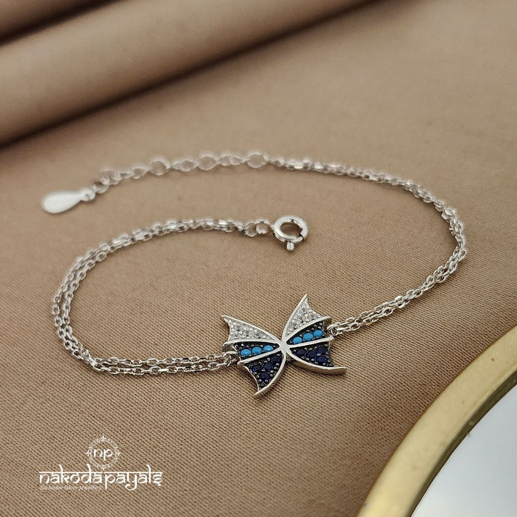 Butterfly Double Layered Bracelet (Br1408)