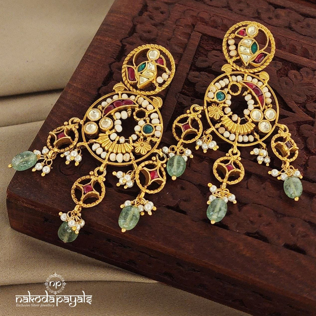 Marvelous Kundan Chandbali (Ge7191)