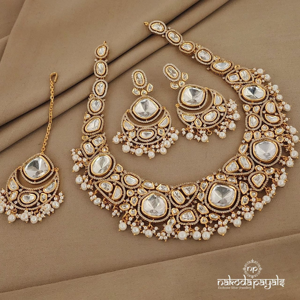 Marvelous Polki Neckpiece Set (Gn1029)