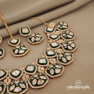 Greeny Gorgeous Polki Neckpiece Set (Gn1030)