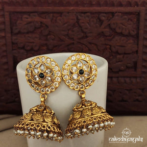 Floral Jhumka (Ge7156)