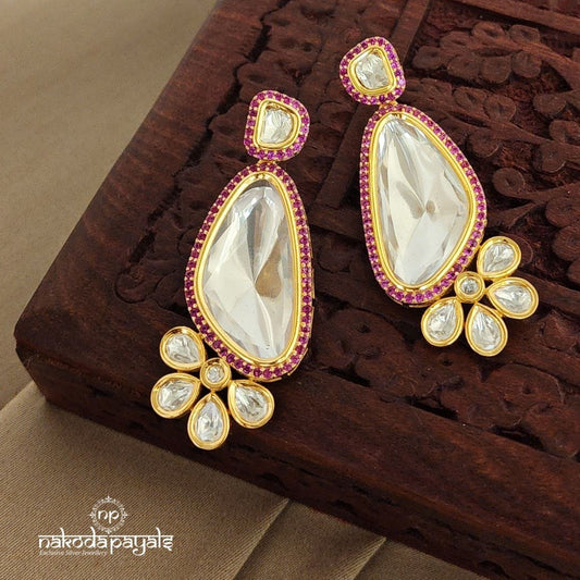 Floral Polki Chandbali (Ge7134)