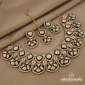 Greeny Gorgeous Polki Neckpiece Set (Gn1030)