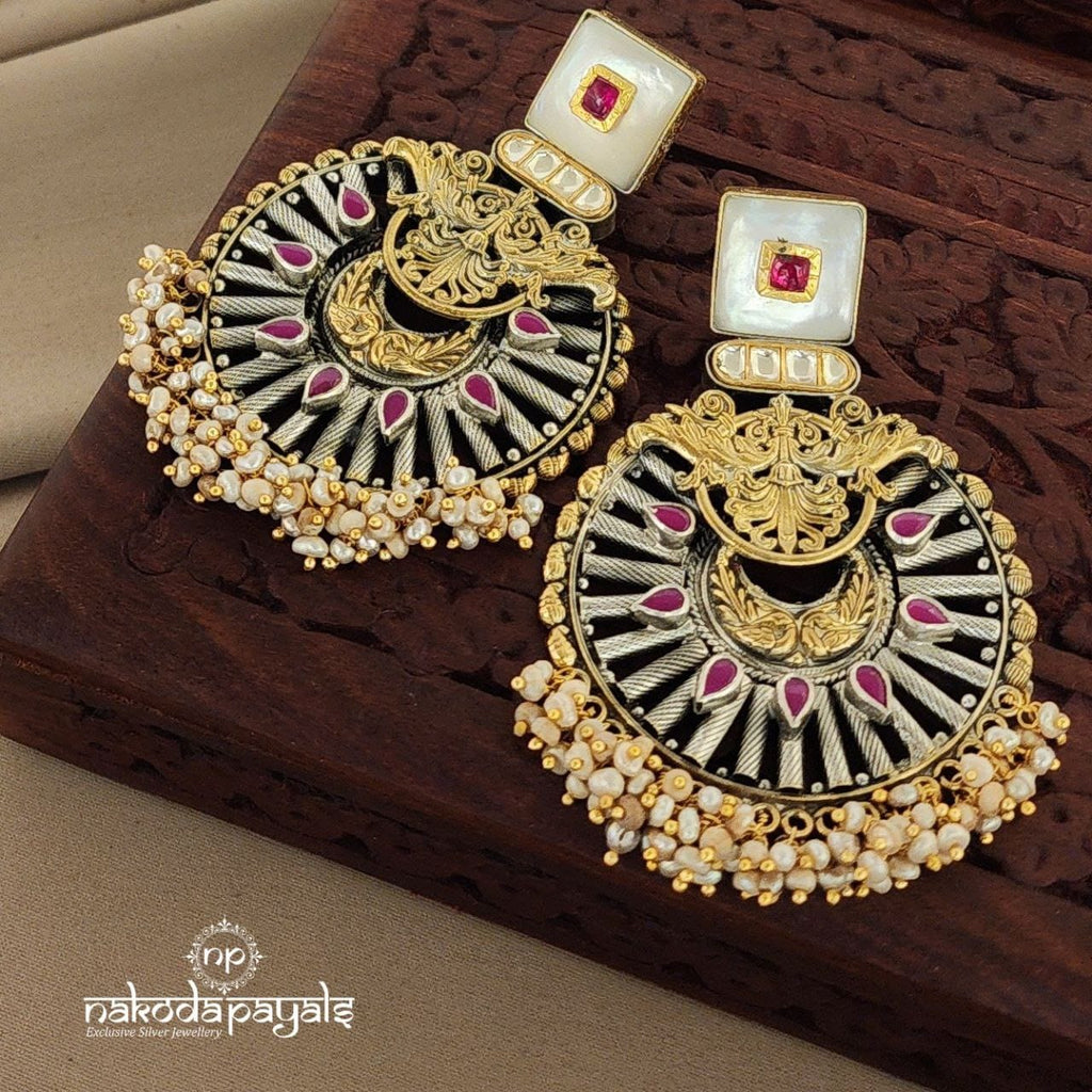 Gorgeous Kundan Dual Tone Chandbali (DT1032)