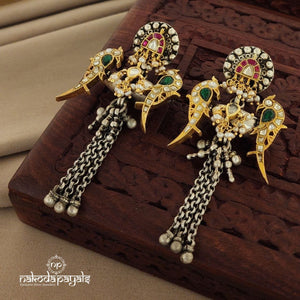 Peacock with Kundan Chandbali (DT1036)