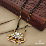 White Lotus Kundan mangalsutra (Ms0447)