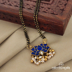 Blue Lotus mangalsutra (Ms0445)