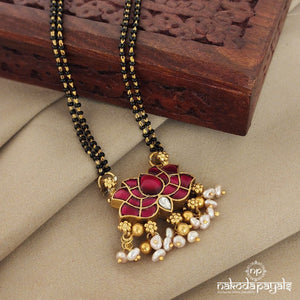 Pink Lotus mangalsutra (Ms0444)