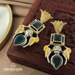 Emerald Dual Tone Chandbali (DT1059)