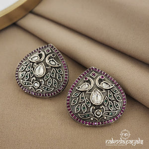 Kundan with Duo Peacock Studs (S9000)