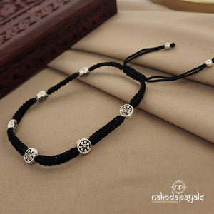 Circular Flower Nazariya Thread Anklet (NZ0634)