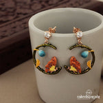 Fantasy Butterfly Rosegold Earrings (St2305)