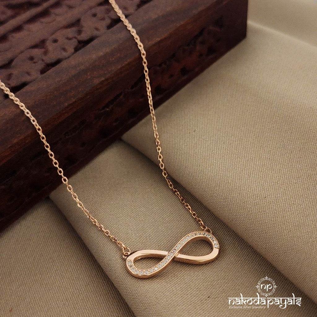 Shimmering Infinity Rosegold Neckpiece (St2314)