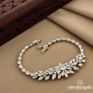 Gorgeous CZ Floral Bracelet (Br1420)