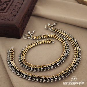 Mini Mango Dual Tone Anklet (A5011)