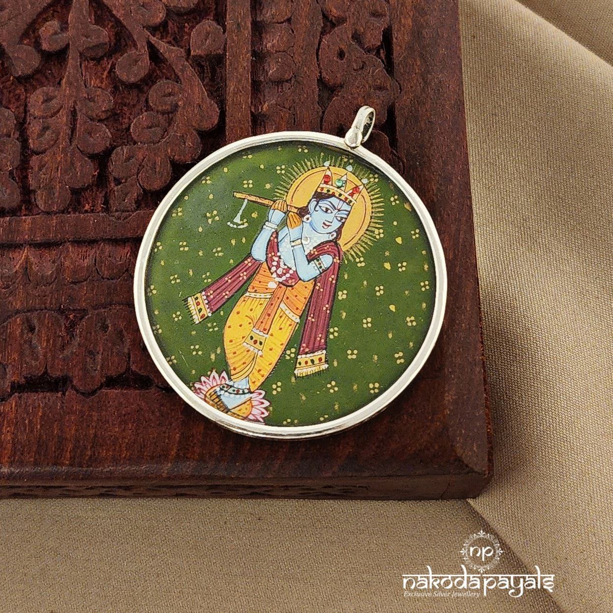 Krishna Painted Pendant (P2181)