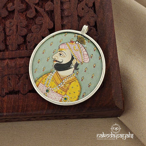 Raja Shivaji Painted Pendant (P2180)