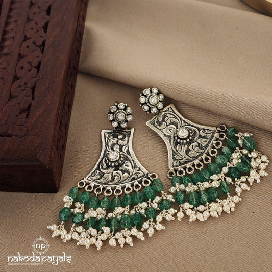 Greeny Floral Chandbali (C8932)