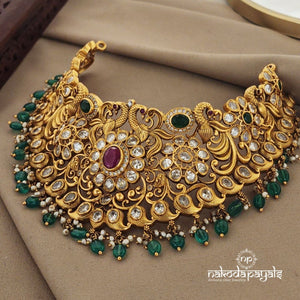 Marvelous Peacock Short Neckpiece (Hasli) (Gn1078)