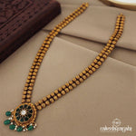 Greeny Kundan Long Neckpiece (Gn1100)