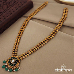 Greeny Kundan Long Neckpiece (Gn1100)