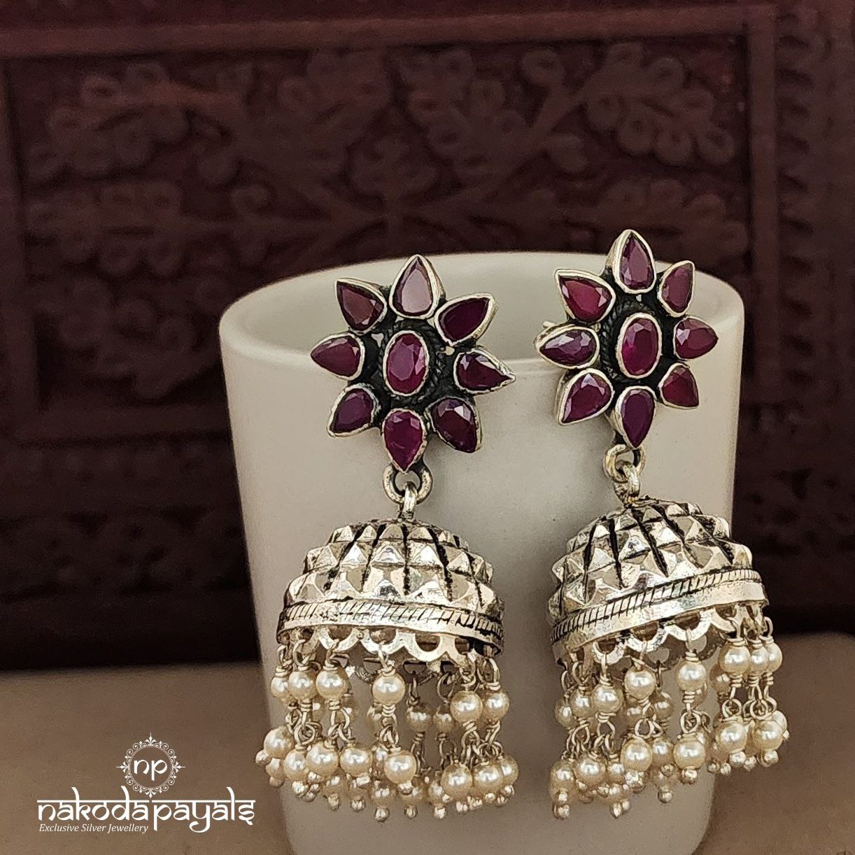 Floral Guttapusalu Jhumka (J5418)