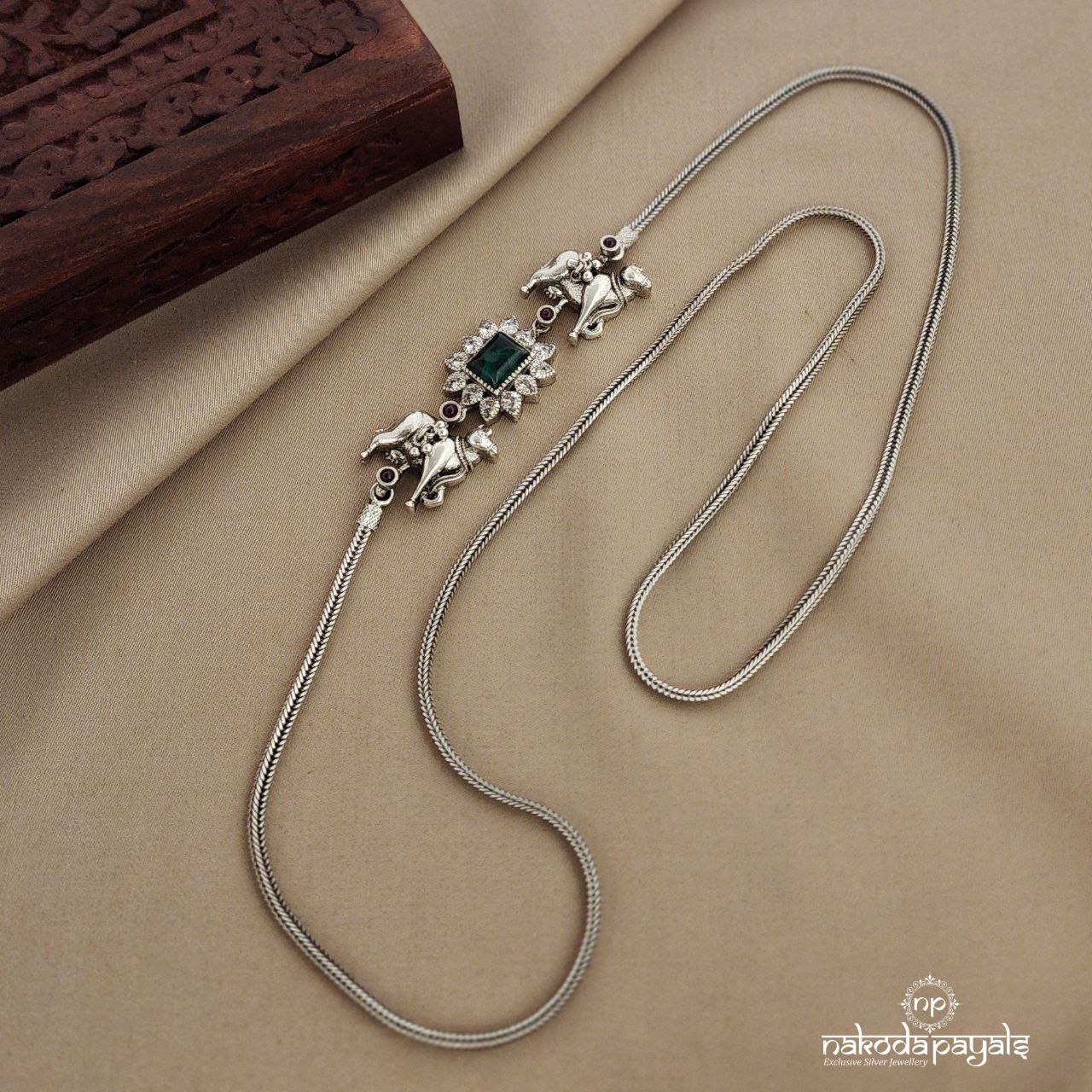 Emerald with Cow Mope Mala (Mp0165)