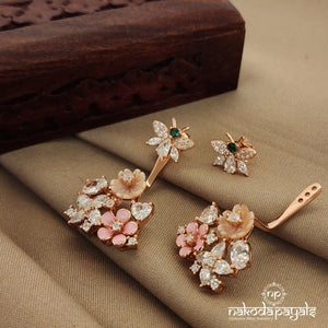 Butterfly MOP Rosegold Earrings (St2355)