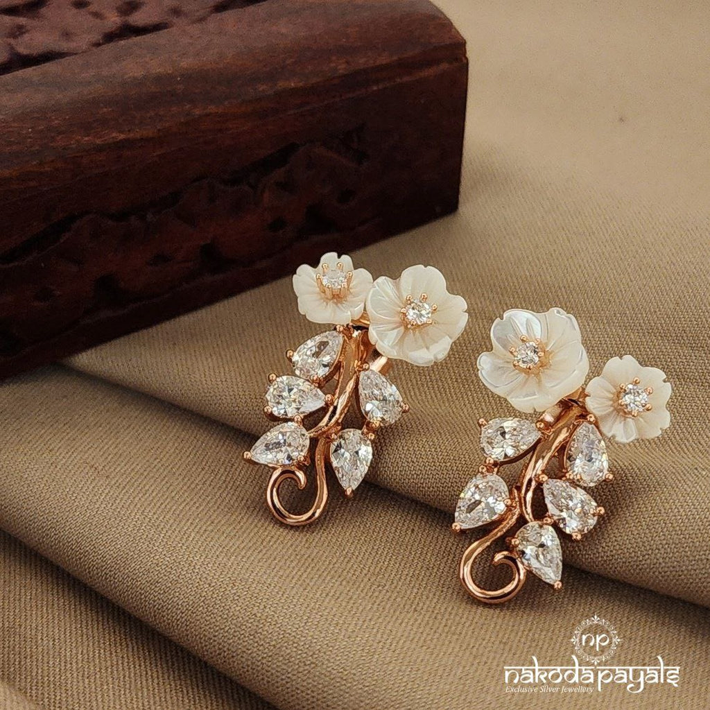 Gorgeous Rosegold Florida MOP Earring (St2352)