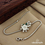 White Floral MOP Bracelet (BR1426)