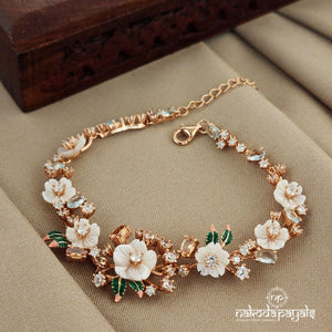 Gorgeous Floral MOP Bracelet (Br1453)